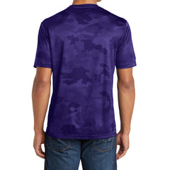 Moisture Wicking CamoHex Tee Shirt Purple Back