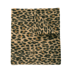 Core Printed Fleece Blanket Leopard Print