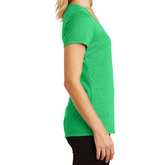 Women's Perfect Tri V-Neck Tee - Green Frost - Side
