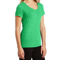 Women's Perfect Tri V-Neck Tee - Green Frost - Side