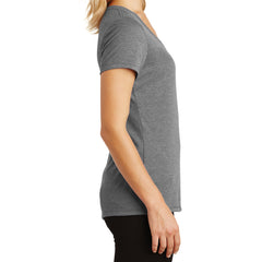 Women's Perfect Tri V-Neck Tee - Grey Frost - Side