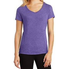 Women's Perfect Tri V-Neck Tee - Purple Frost - Front