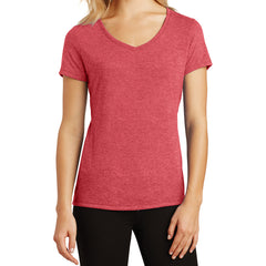 Women's Perfect Tri V-Neck Tee - Red Frost - Front