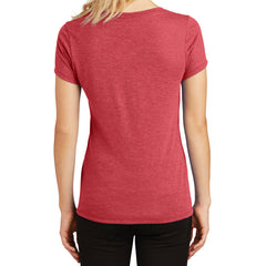 Women's Perfect Tri V-Neck Tee - Red Frost - Back
