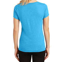Women's Perfect Tri V-Neck Tee - Turquoise Frost - Back
