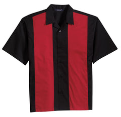 Mafoose Men's Retro Camp Shirt Black/Red-Front