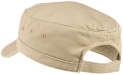 Mafoose Military Style Distressed Enzyme Washed Cotton Twill Caps in 4 Colors