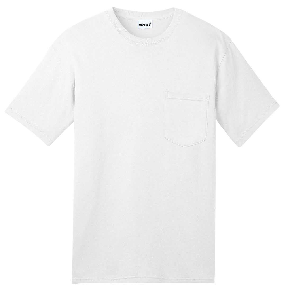 Mafoose Men's All American Tee Shirt with Pocket White-Front