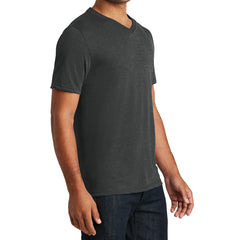 Mens Perfect Tri V-Neck Tee - Black Frost - Side