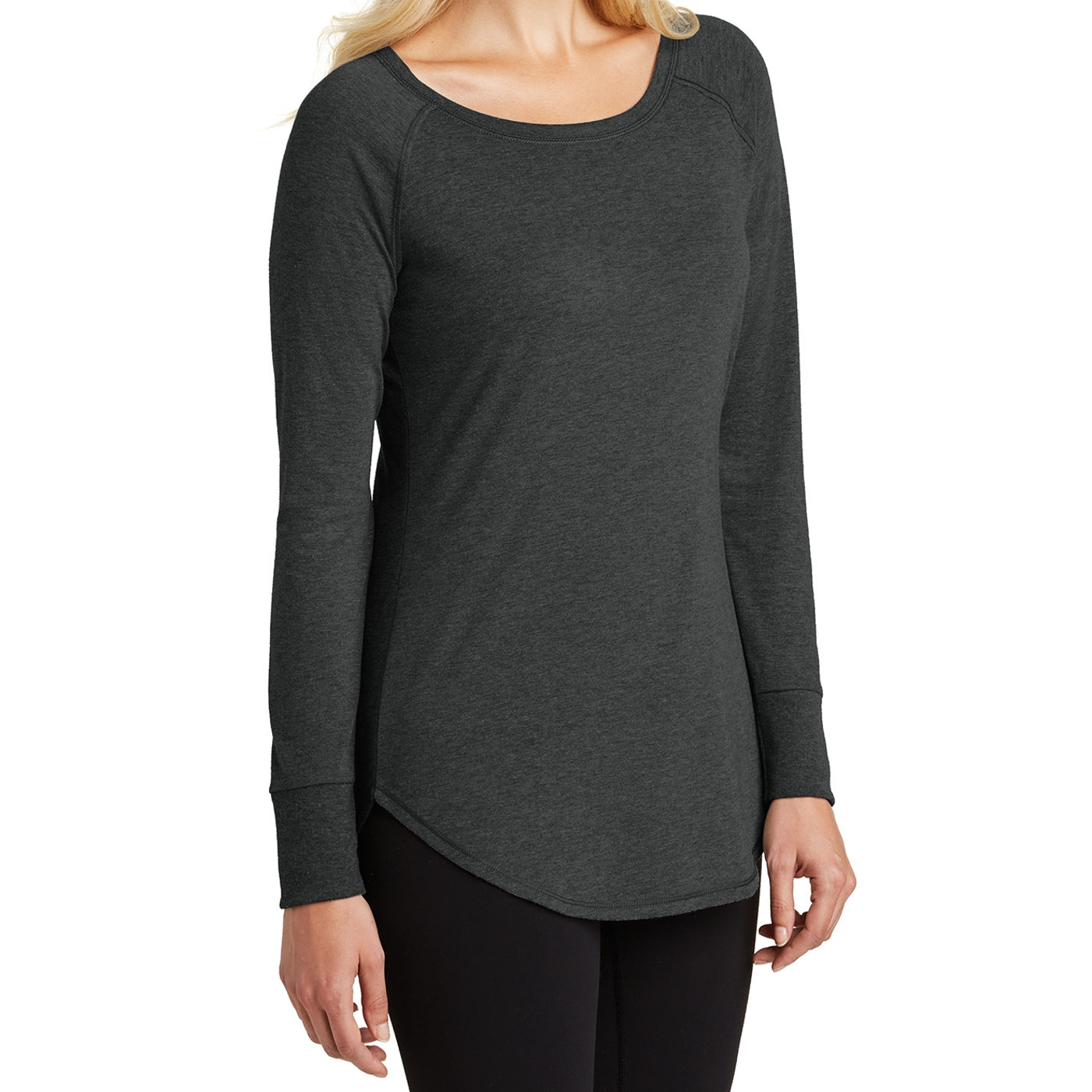 Women's Perfect Tri Long Sleeve Tunic - Black Frost