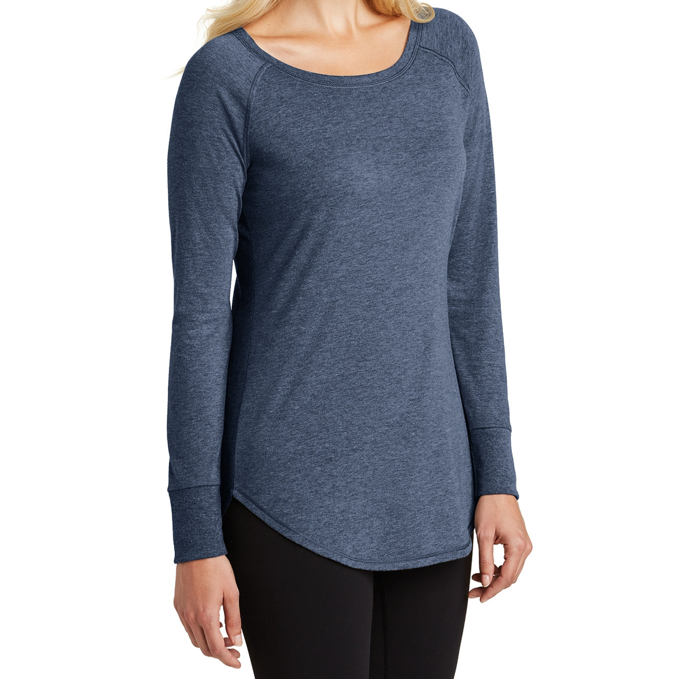 Women's Perfect Tri Long Sleeve Tunic - Navy Frost