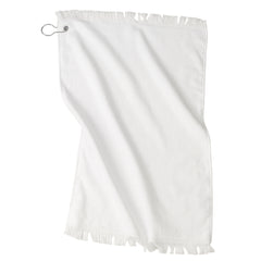 Grommeted Hand Towel White