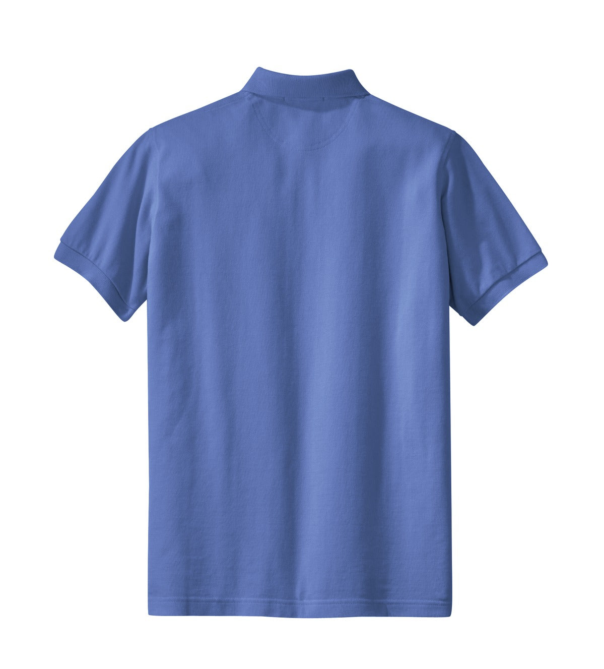 Mafoose Women's Heavyweight Cotton Pique Polo Shirt Faded Blue-Back