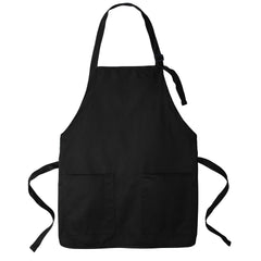 Men's Medium-Length Two-Pocket Bib Apron