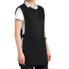 Easy Care Cobbler Apron with Stain Release - Black