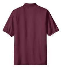 Mafoose Men's Silk Touch Polo with Pocket Burgundy-Back