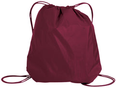 Cinch Pack Drawstring Backpack- Maroon