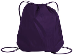 Cinch Pack Drawstring Backpack- Purple