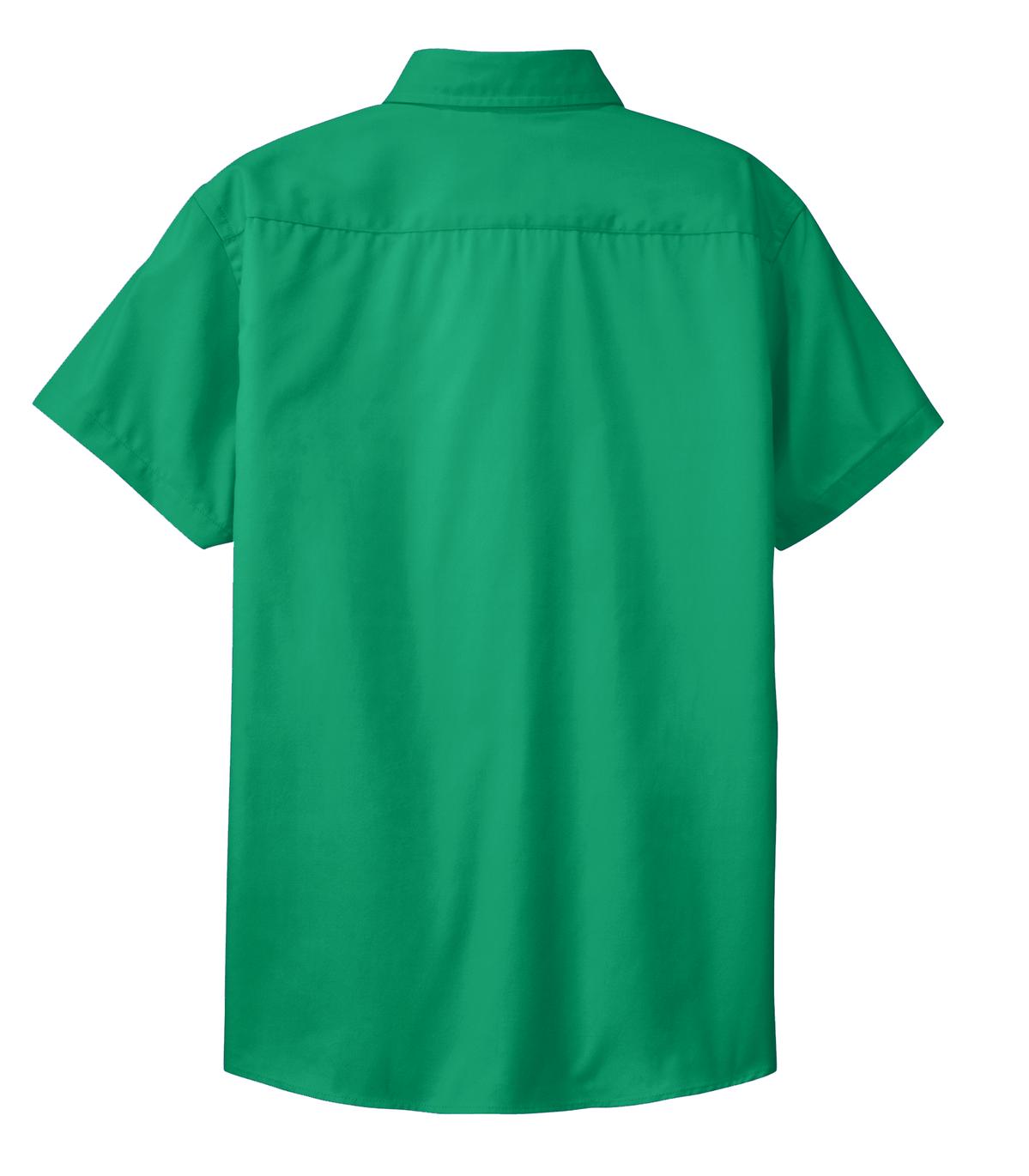 Mafoose Women's Comfortable Short Sleeve Easy Care Shirt Court Green-Back