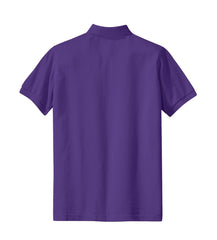 Mafoose Women's Heavyweight Cotton Pique Polo Shirt Purple-Back