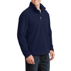 Men's Long Sleeve Value Fleece 1/4-Zip Pullover True Navy