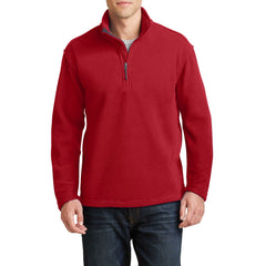Men's Long Sleeve Value Fleece 1/4-Zip Pullover True Red