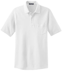 Mafoose Men's EZCotton Pique Pocket Polo Shirt White-Front