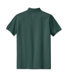 Mafoose Women's Heavyweight Cotton Pique Polo Shirt Dark Green-Back