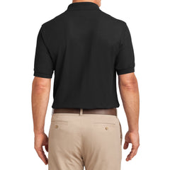 Mafoose Men's Silk Touch Polo with Pocket Black-Back