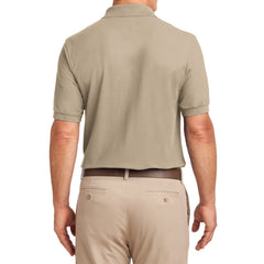 Men's Silk Touch Polo with Pocket Shirt Stone
