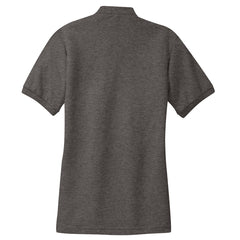 Womens Silk Touch Classic Polo Shirt - Charcoal Heather Grey