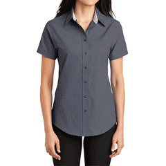 Women's Comfortable Short Sleeve Easy Care Shirt