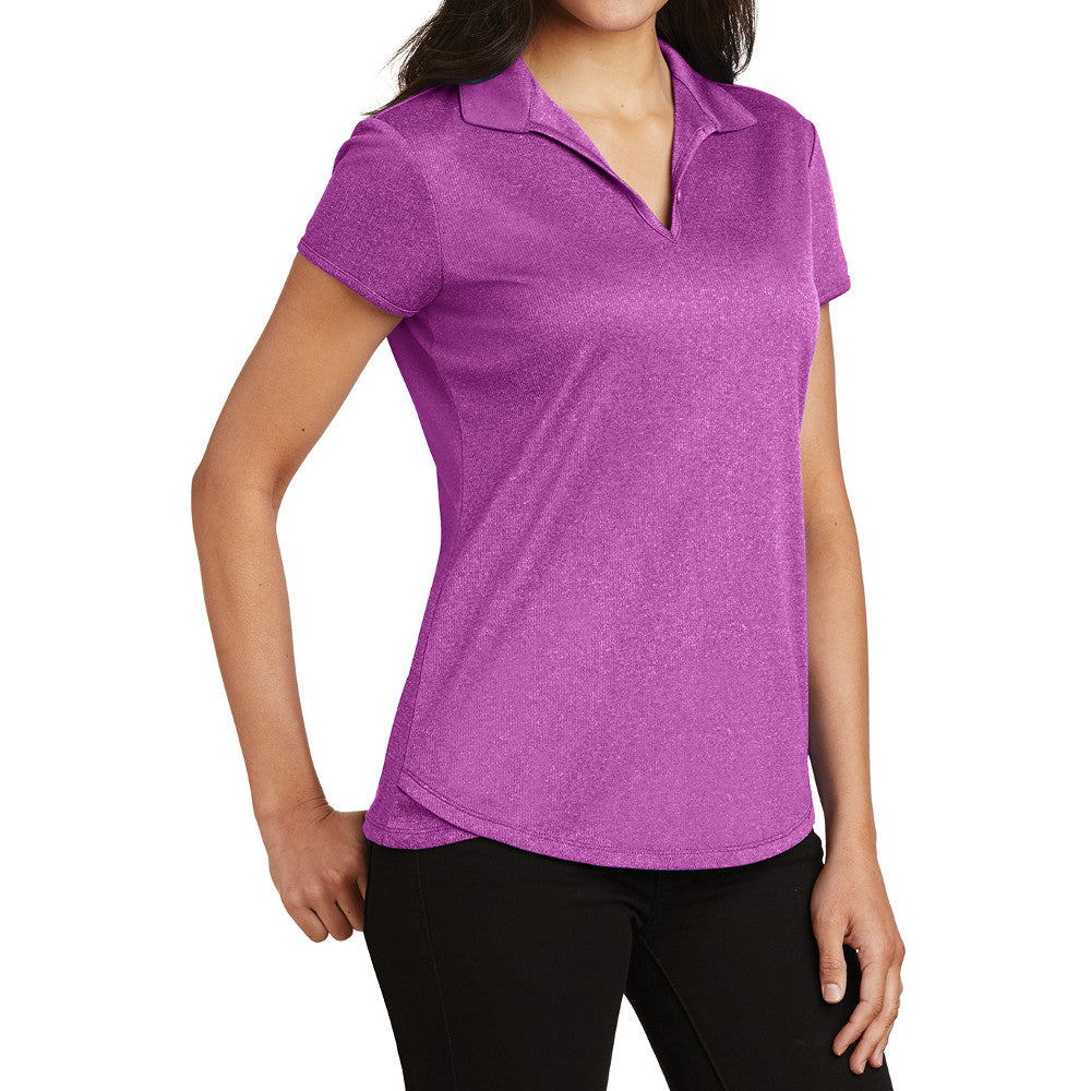 Ladies Trace Heather T-Shirt Polo –