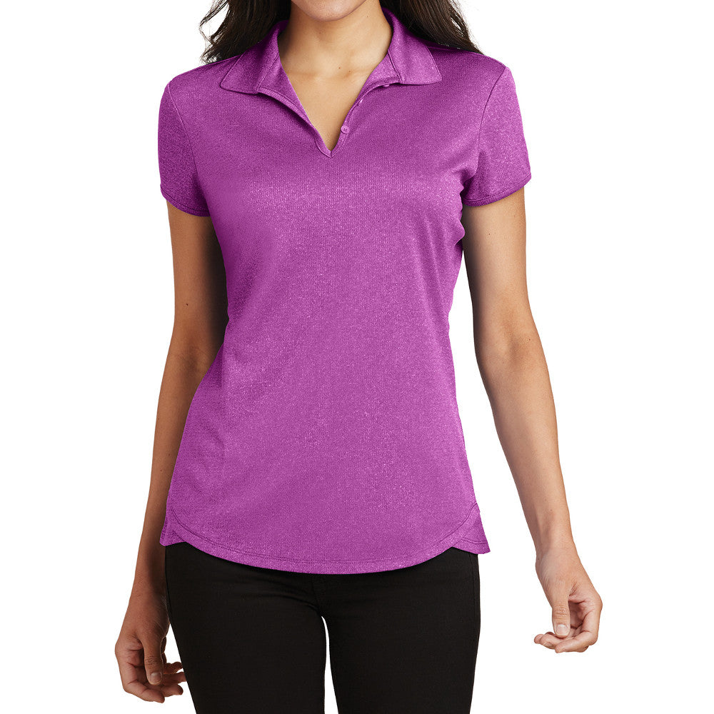 Ladies Trace Heather Polo T-Shirt –