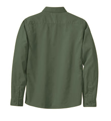 Mafoose Women's Long Sleeve Easy Care Shirt Clover Green-Back