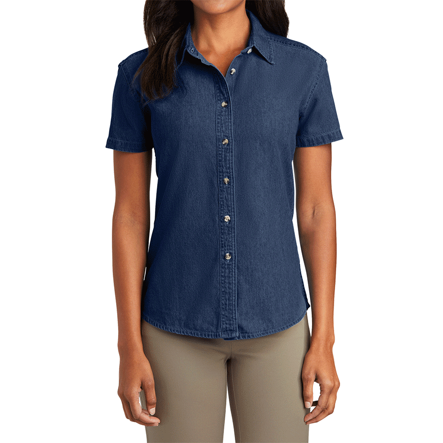 Women's Short Sleeve Value Denim Shirt