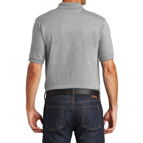Mafoose Men's Core Blend Jersey Knit Pocket Polo Shirt Athletic Heather