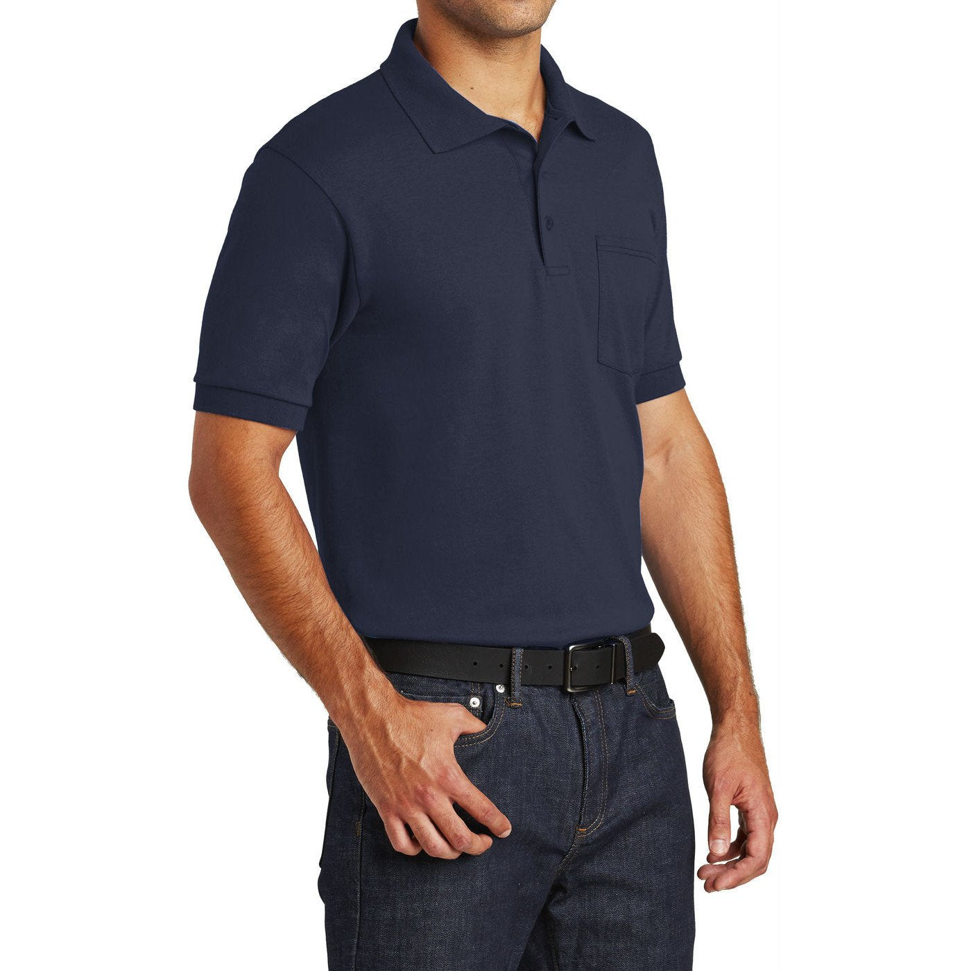 Jersey Knit Pocket Polo Shirt | Mafoose Men's Core Blend Jersey Knit Pocket Polo  Shirt –