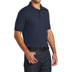 Mafoose Men's Core Blend Jersey Knit Pocket Polo Shirt Deep Navy