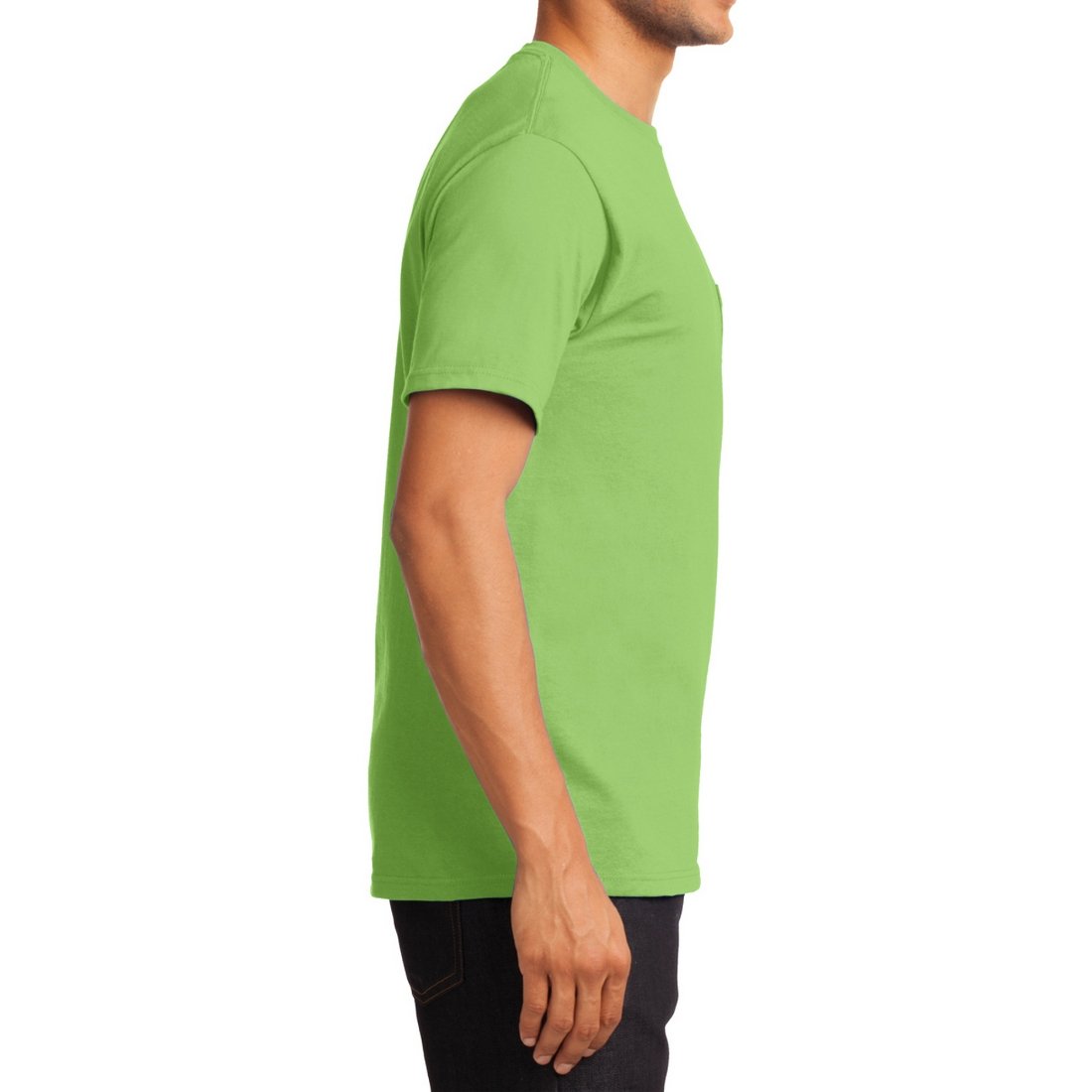 Men's Essential T Shirt with Pocket Lime
