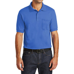 Mafoose Men's Core Blend Jersey Knit Pocket Polo Shirt Royal