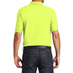 Mafoose Men's Core Blend Jersey Knit Pocket Polo Shirt Safety Green