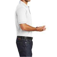 Mafoose Men's Core Blend Jersey Knit Pocket Polo Shirt White