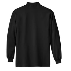 Men's Interlock Knit Mock Turtleneck Sweaters Black
