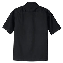 Mafoose Men's Retro Camp Shirt Black/Burgundy-Back