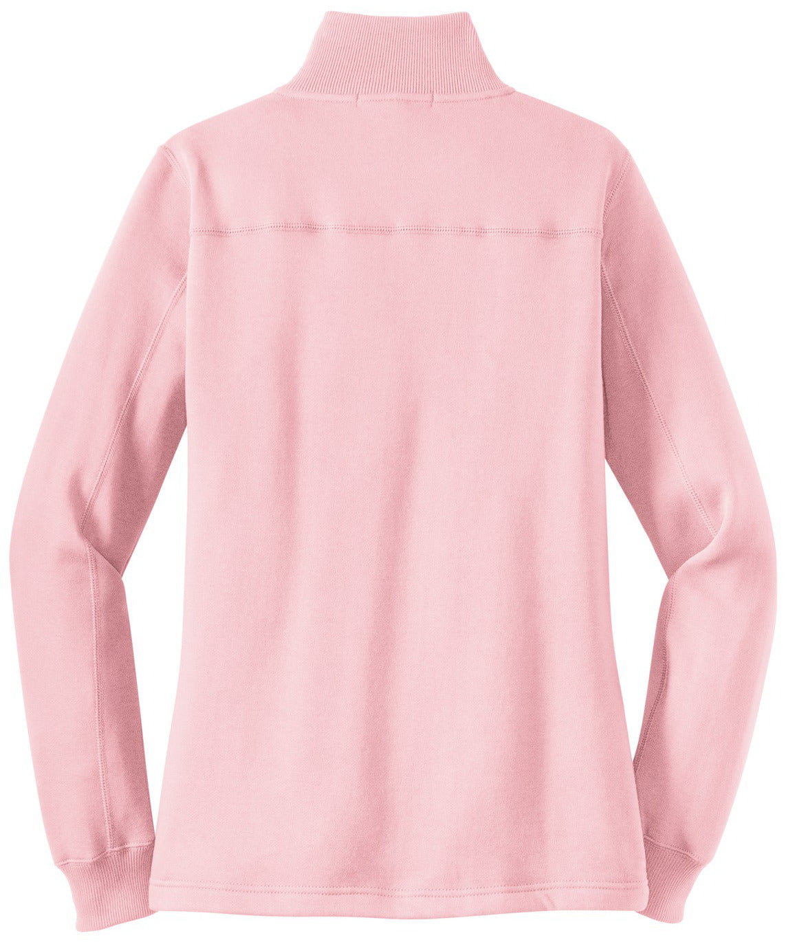 Mafoose Women's 1/4 Zip Sweatshirt Pink-Back