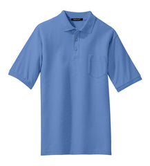 Mafoose Men's Silk Touch Polo with Pocket Ultramarine Blue-Front