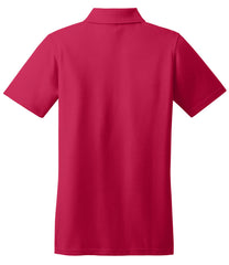 Mafoose Women's Stain Resistant Polo Shirt Red-Back