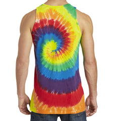 Men's Tie-Dye Tank Top - Rainbow