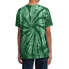 Youth Tie-Dye Tee - Forest green